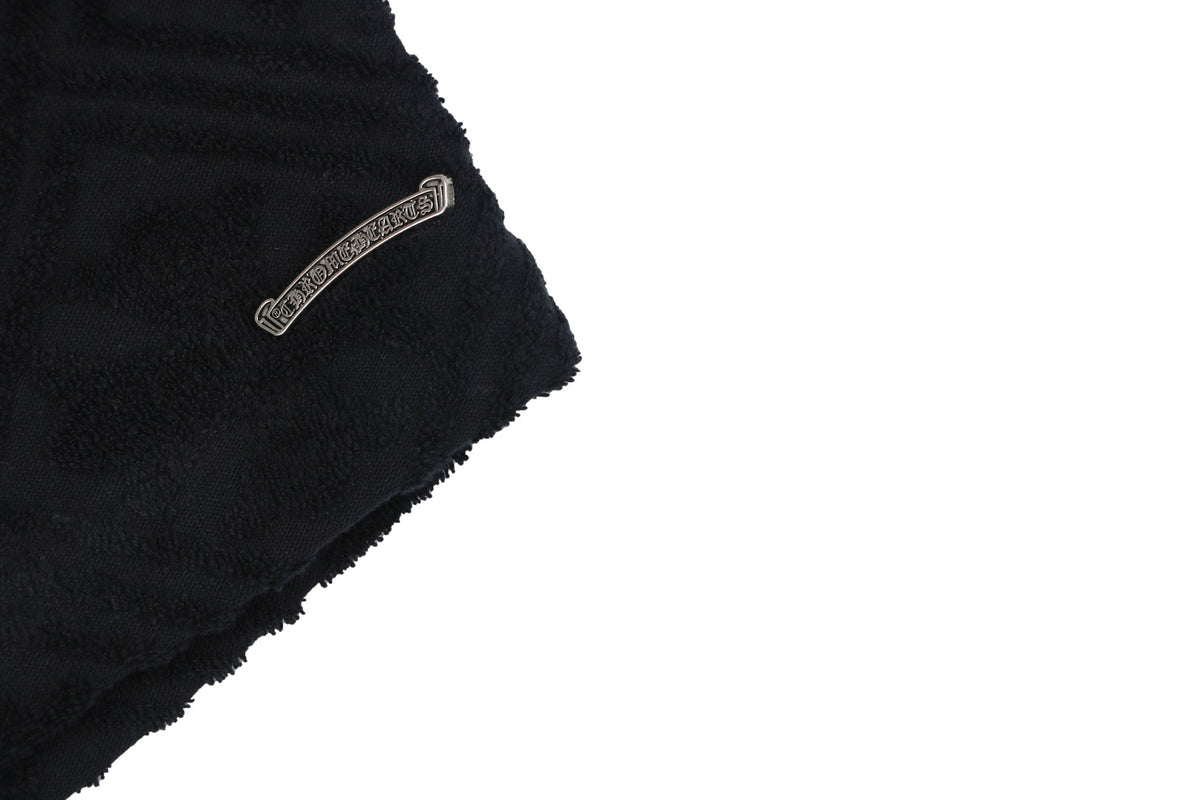 Chrome Hearts Cannes Limited Edition Cross Floral Terry Shorts – Black