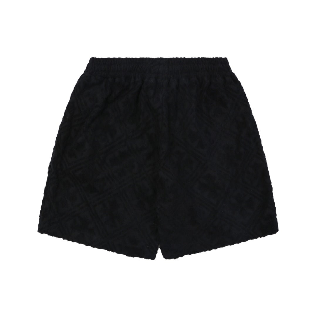 Chrome Hearts Cannes Limited Edition Cross Floral Terry Shorts – Black