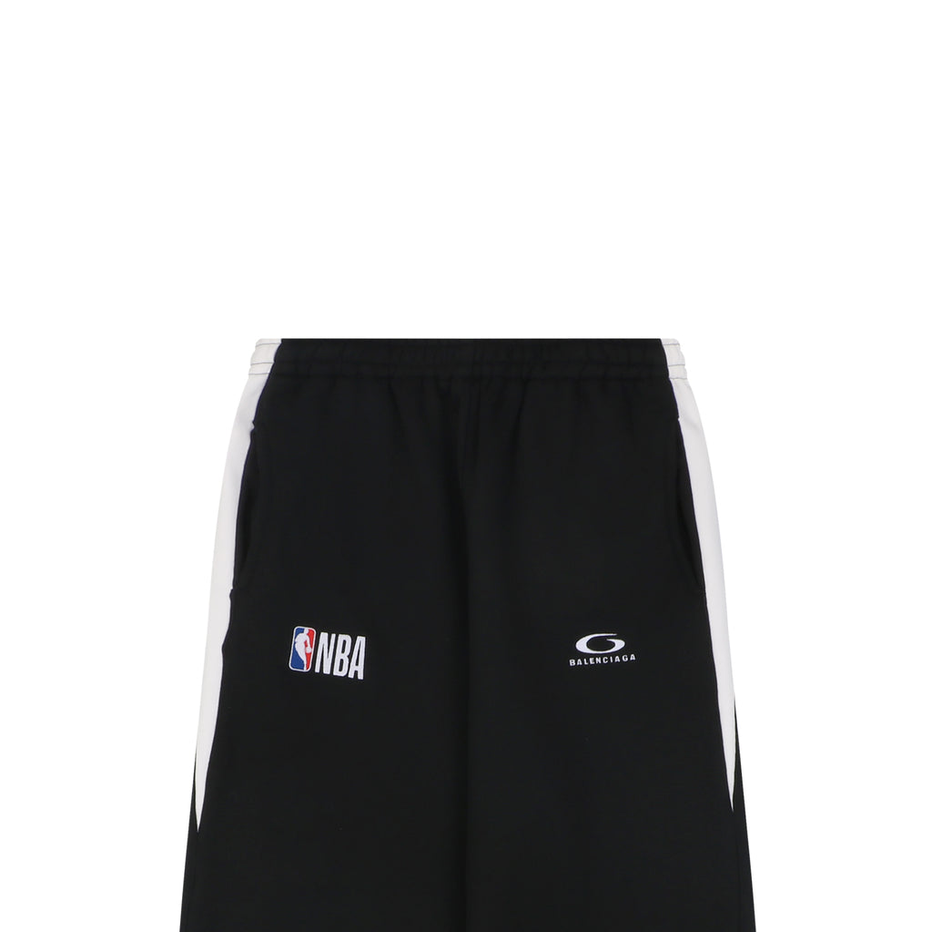 Balenciaga x NBA Ring Logo Embroidered Track Pants – Black