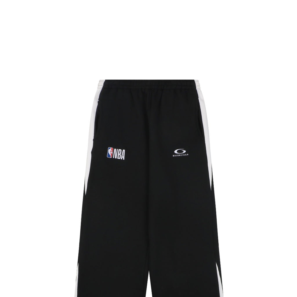 Balenciaga x NBA Ring Logo Embroidered Track Pants – Black