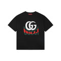 Gucci Double G Letter Graphic Print T-Shirt – Black