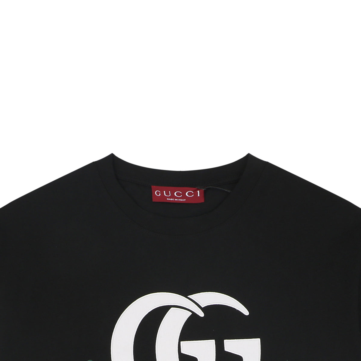 Gucci Double G Letter Graphic Print T-Shirt – Black