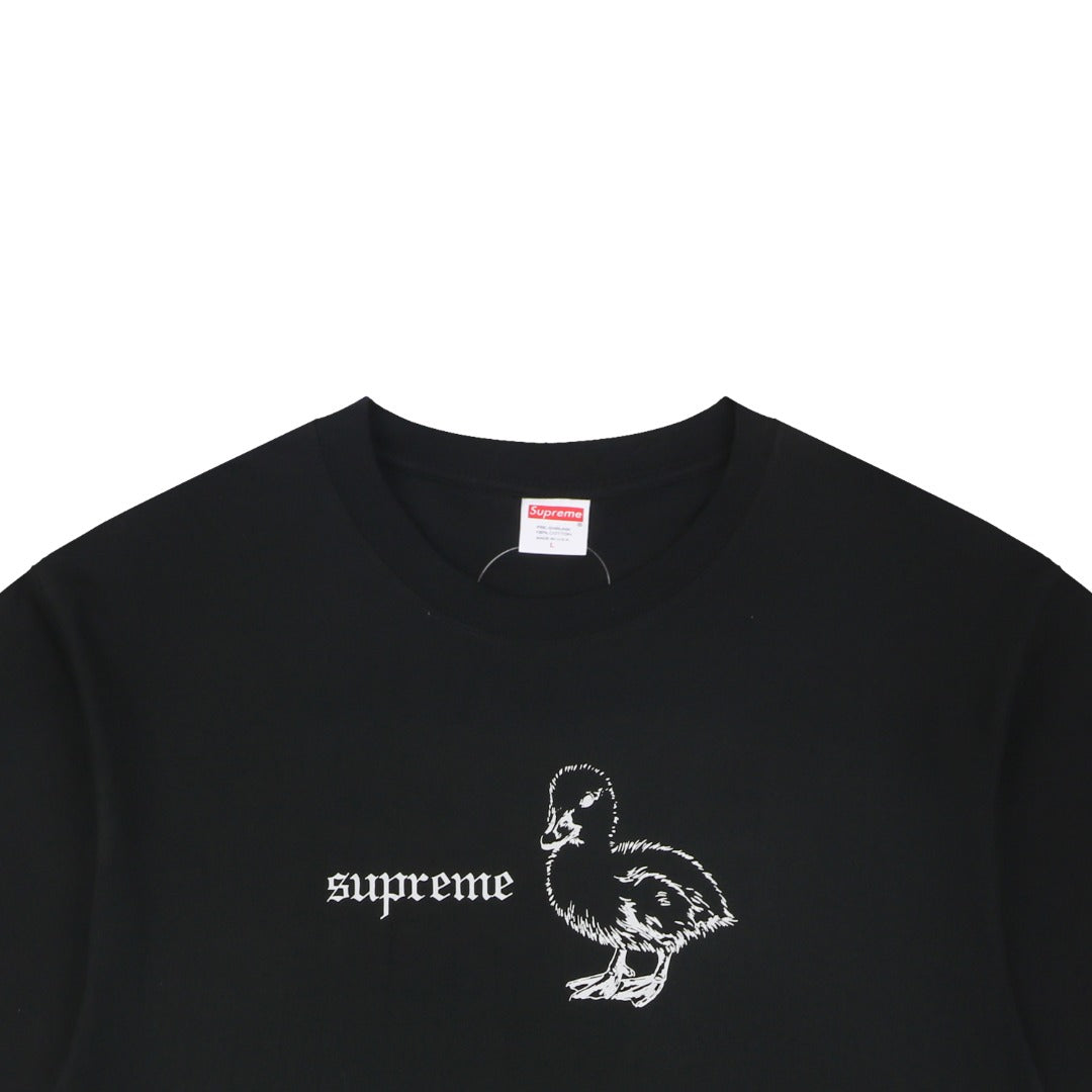 Supreme Duckling Graphic Print Short Sleeve Tee – Black