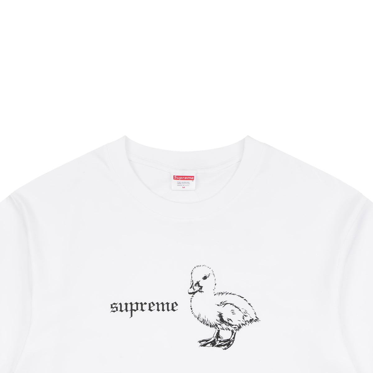 Supreme Duckling Graphic Print Short Sleeve Tee – White
