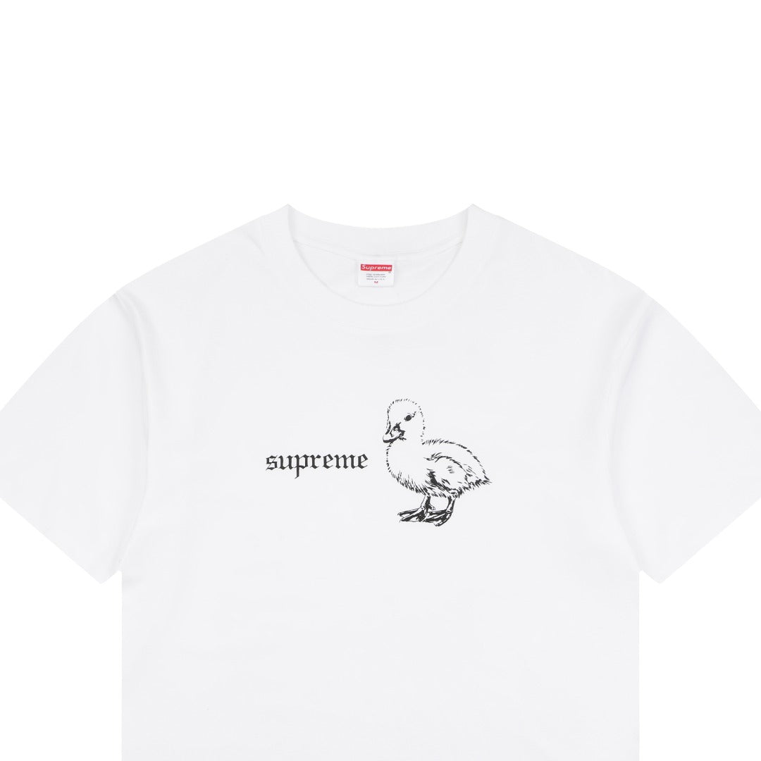 Supreme Duckling Graphic Print Short Sleeve Tee – White