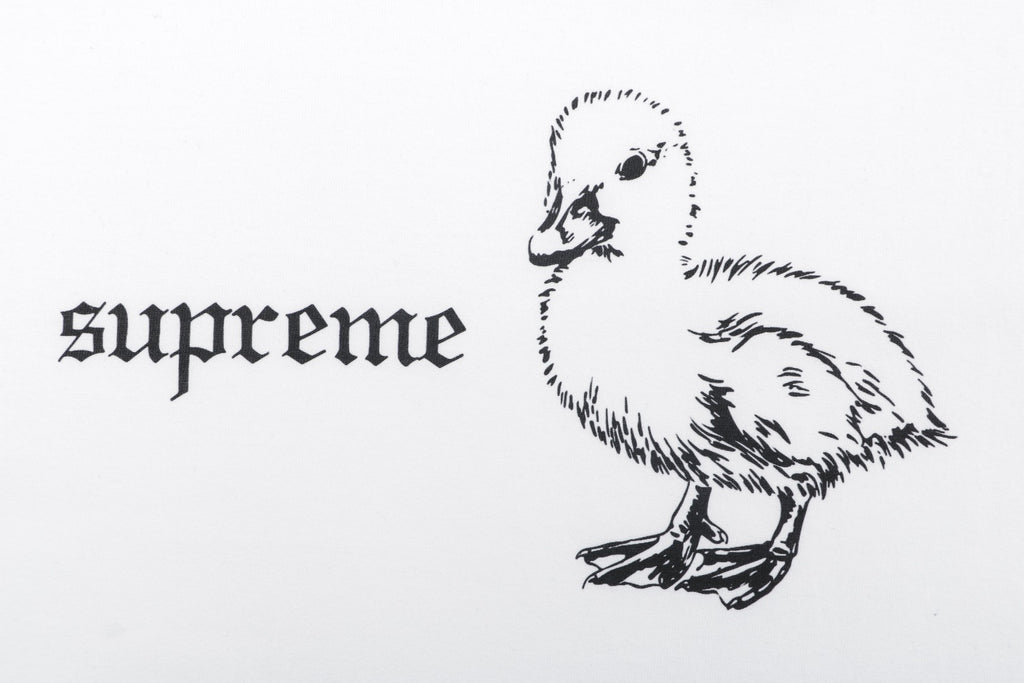 Supreme Duckling Graphic Print Short Sleeve Tee – White