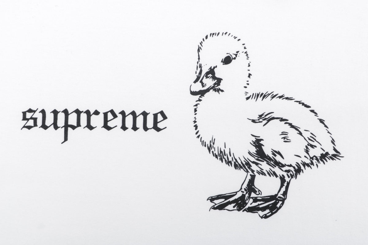 Supreme Duckling Graphic Print Short Sleeve Tee – White