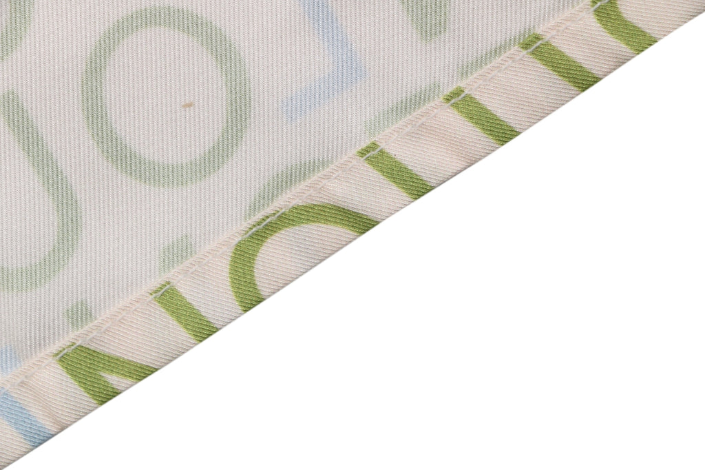 Louis Vuitton All-Over Monogram Letter Print Short Sleeve Shirt – Cream / Green-Blue