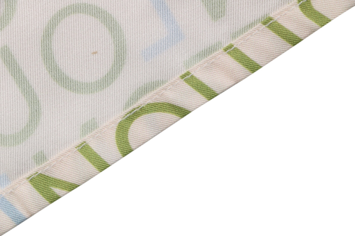 Louis Vuitton All-Over Monogram Letter Print Short Sleeve Shirt – Cream / Green-Blue