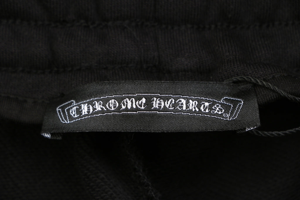 Chrome Hearts Sanskrit Cross Embroidered Shorts – Black / Pink-Purple