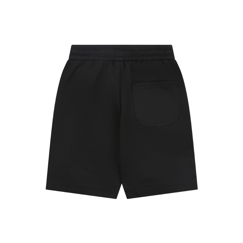Chrome Hearts Sanskrit Cross Embroidered Shorts – Black / Pink-Purple