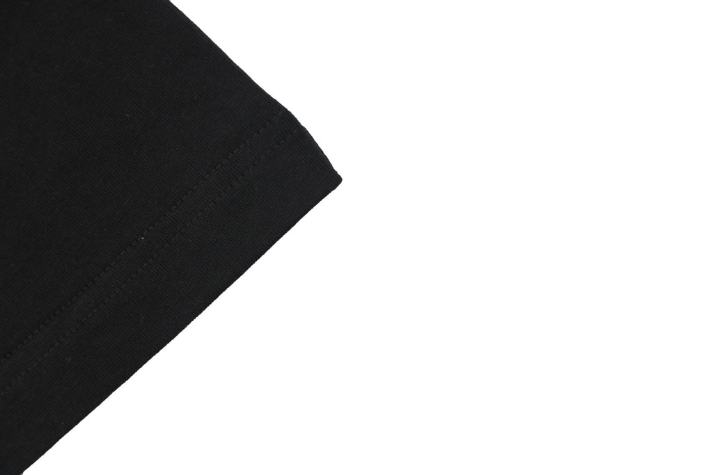 Dior Oversized Bee Signature Script Embroidered Short Sleeve Tee – Black