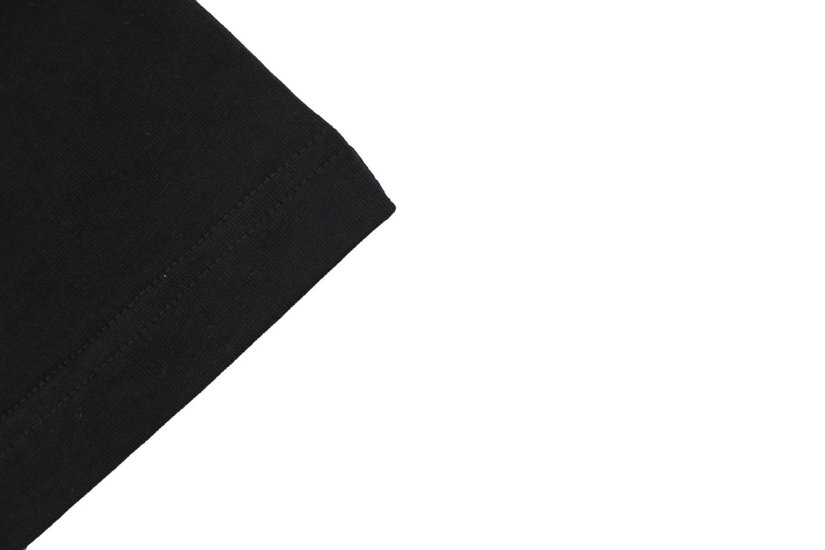 Dior Oversized Bee Signature Script Embroidered Short Sleeve Tee – Black