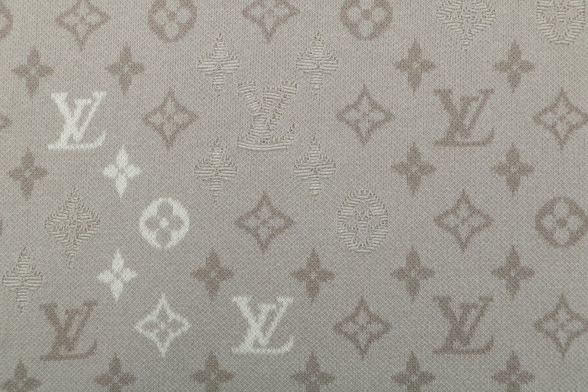 Louis Vuitton LV All-Over Monogram Gradient Inlay Jacquard Short Sleeve Tee – Stone