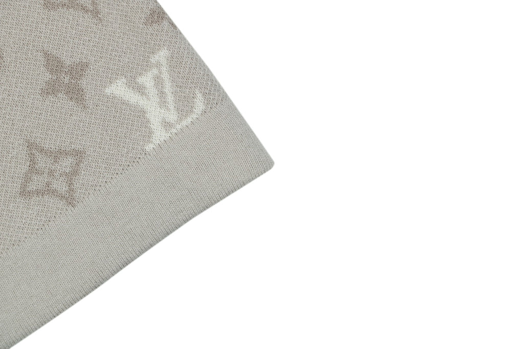 Louis Vuitton LV All-Over Monogram Gradient Inlay Jacquard Short Sleeve Tee – Stone
