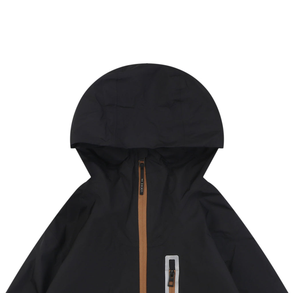 Loewe ON Floral Logo Taped Seam Hooded Shell Jacket
