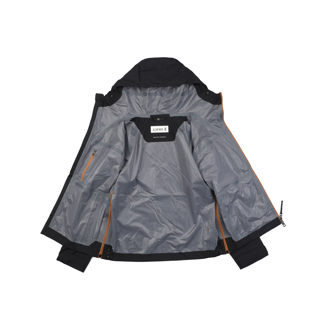 Loewe ON Floral Logo Taped Seam Hooded Shell Jacket