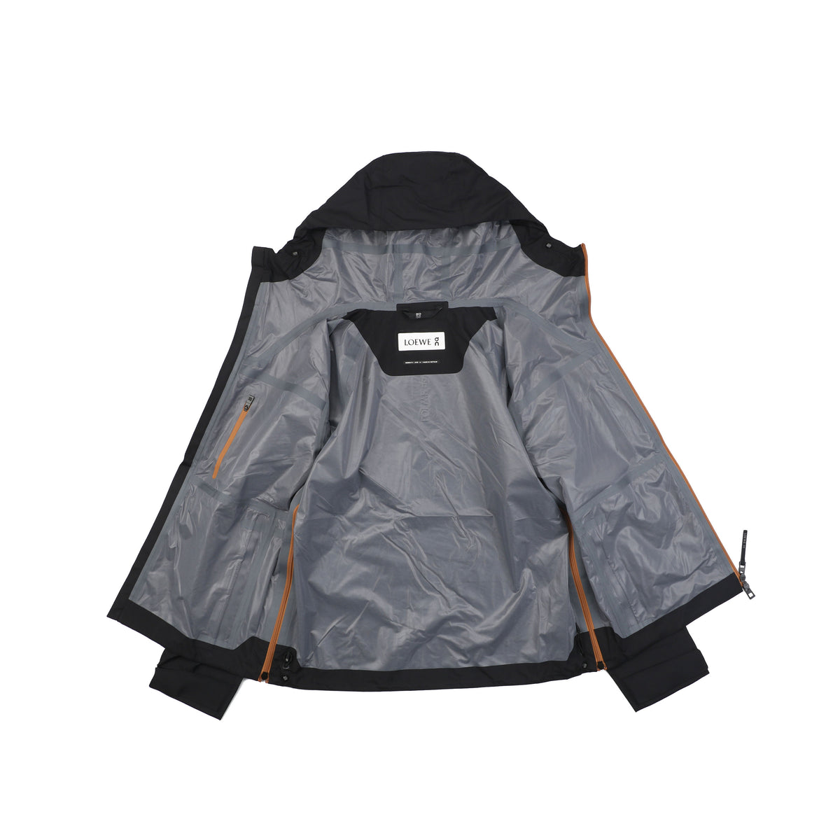 Loewe ON Floral Logo Taped Seam Hooded Shell Jacket