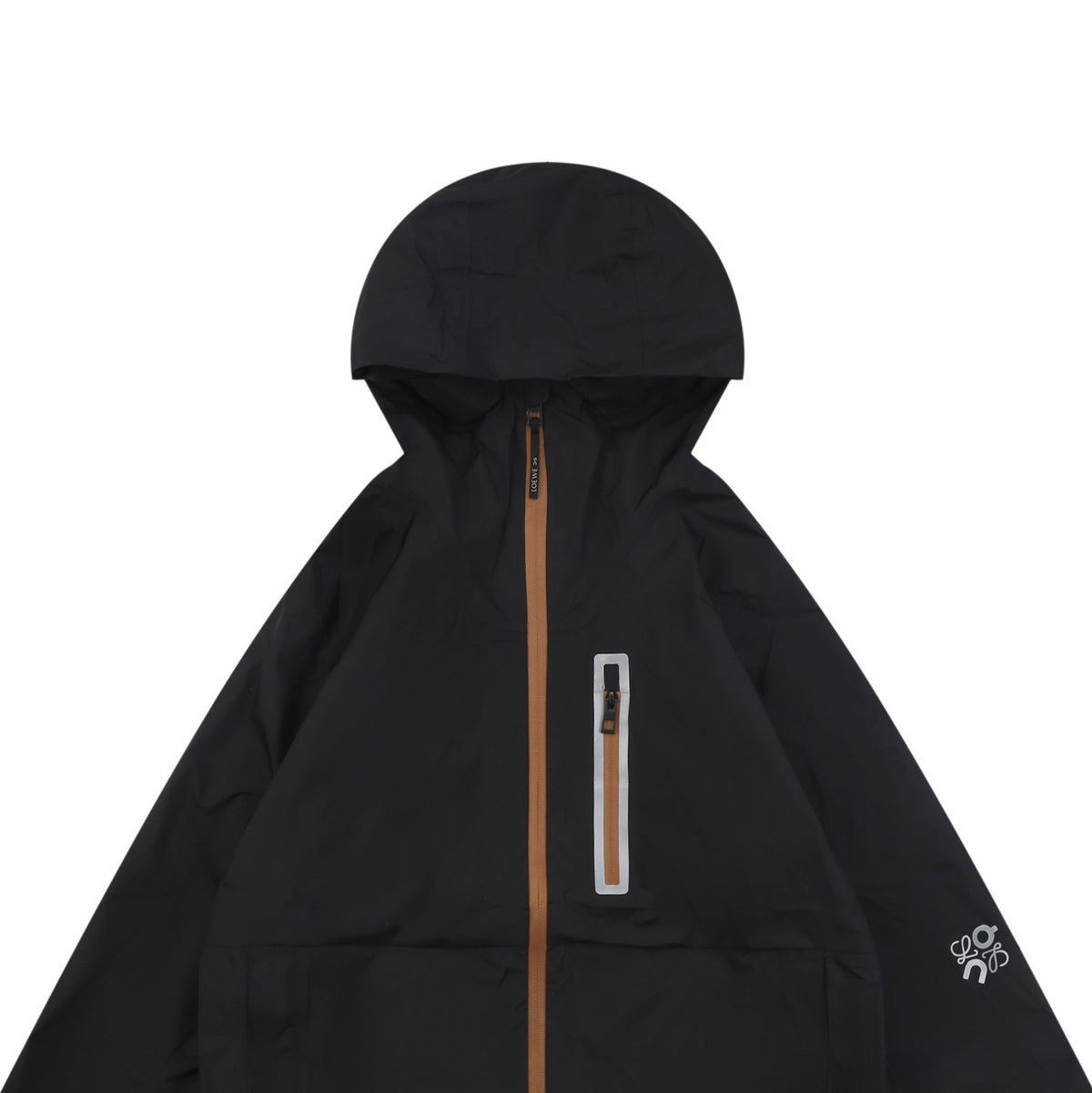 Loewe ON Floral Logo Taped Seam Hooded Shell Jacket