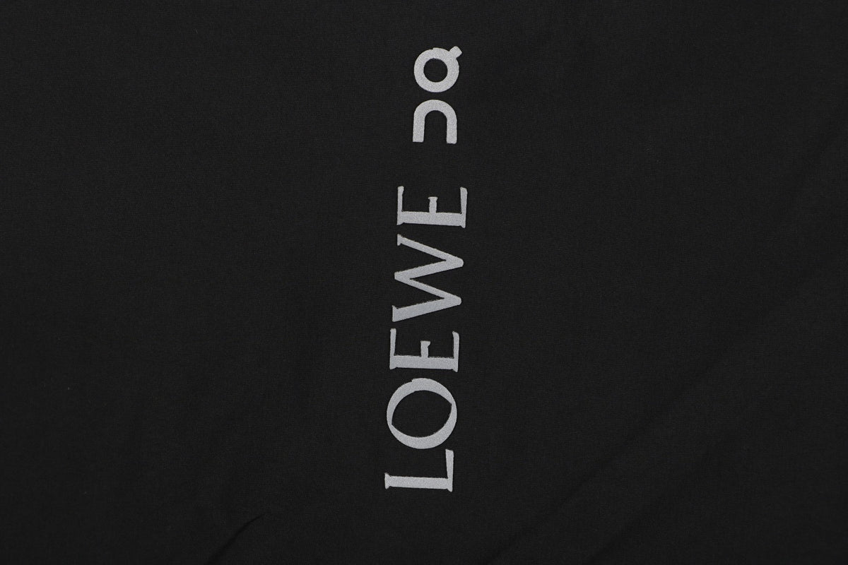 Loewe ON Floral Logo Taped Seam Hooded Shell Jacket