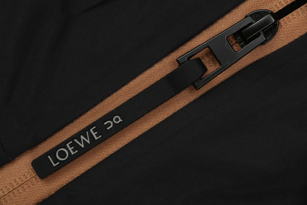 Loewe ON Floral Logo Taped Seam Hooded Shell Jacket
