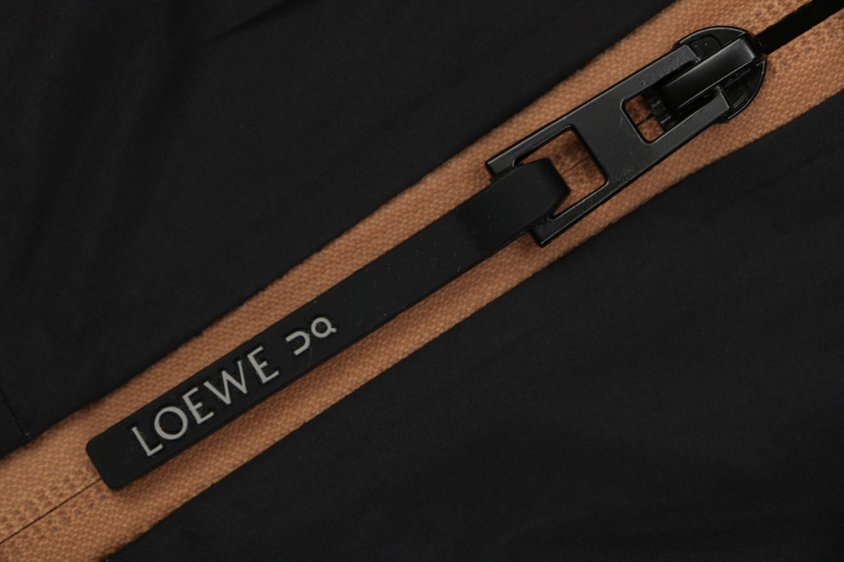 Loewe ON Floral Logo Taped Seam Hooded Shell Jacket