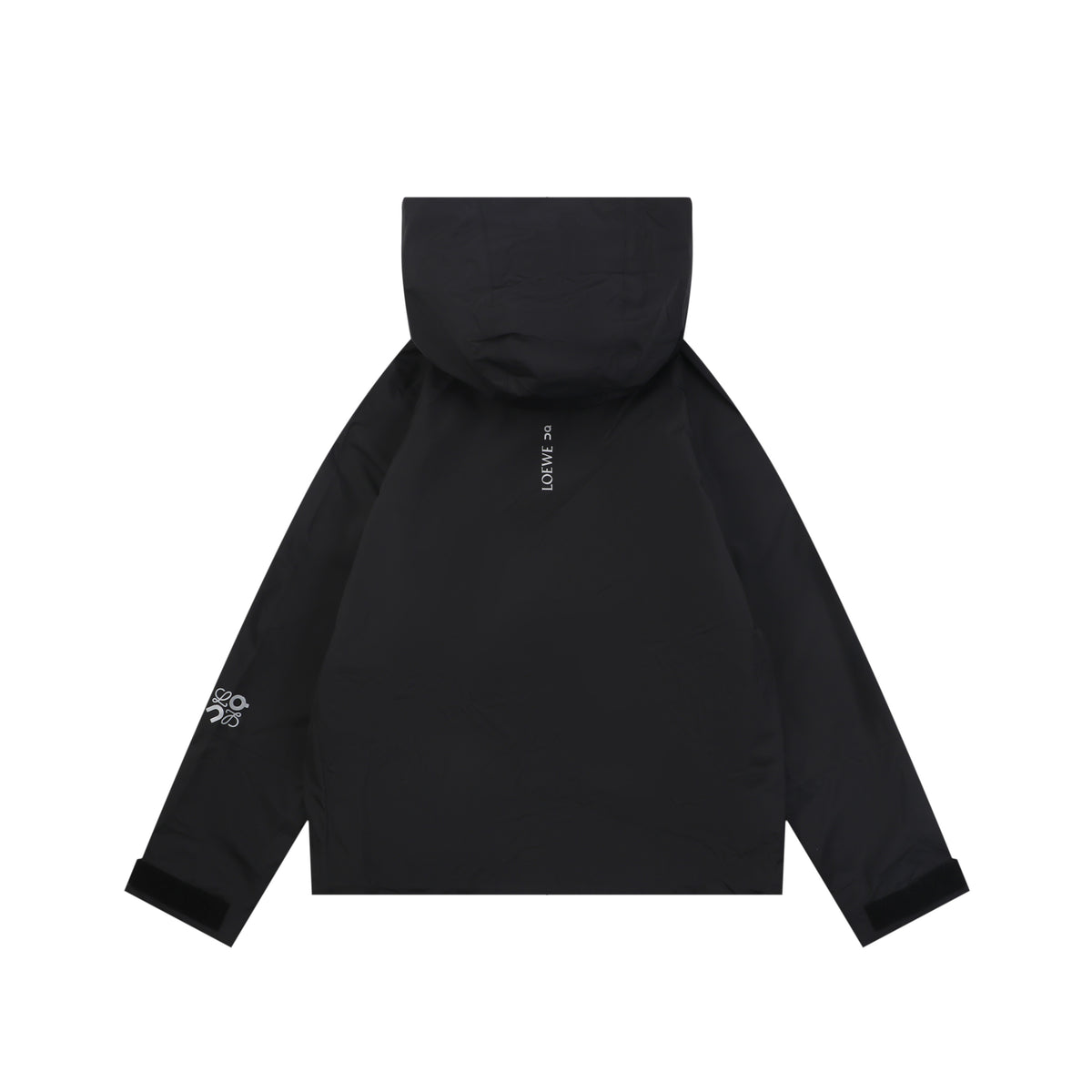 Loewe ON Floral Logo Taped Seam Hooded Shell Jacket