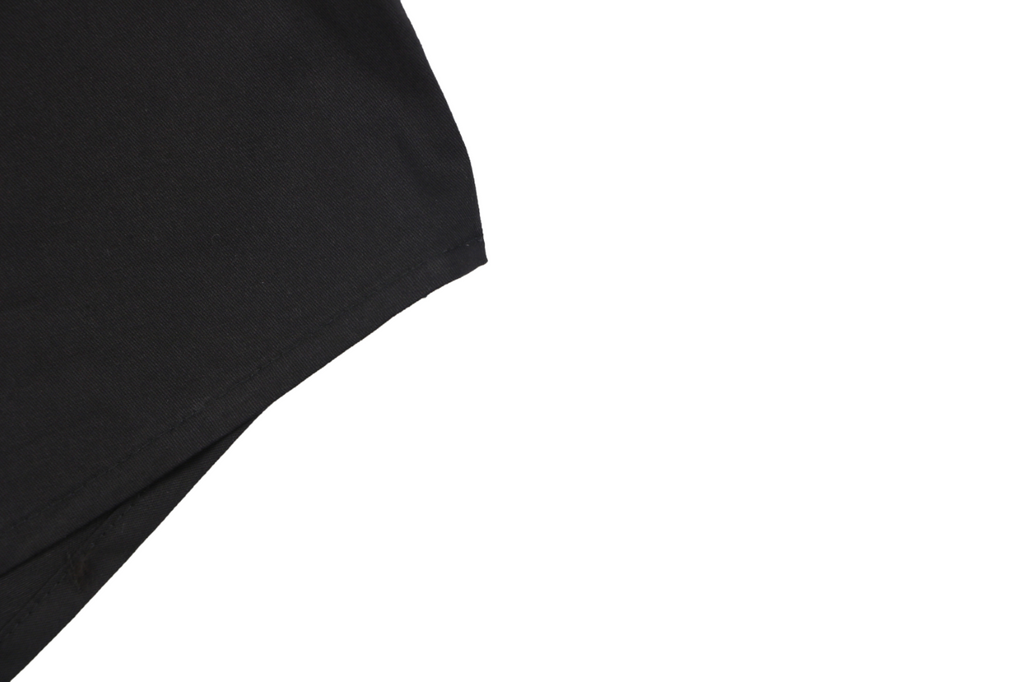 Moncler Dual Chest Pocket Arm Badge Short Sleeve Button Shirt Black