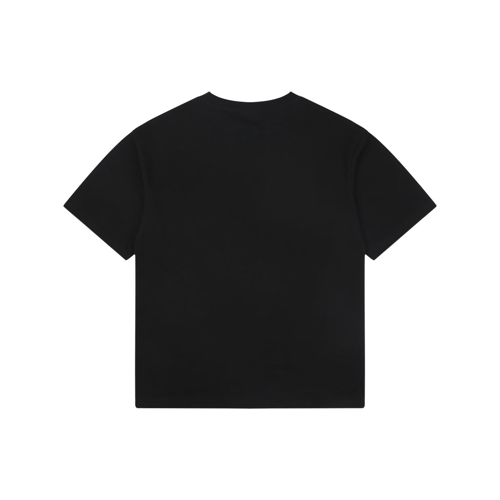Balenciaga Fall 2016 Sunglasses Portrait Graphic Print Short Sleeve Tee Black