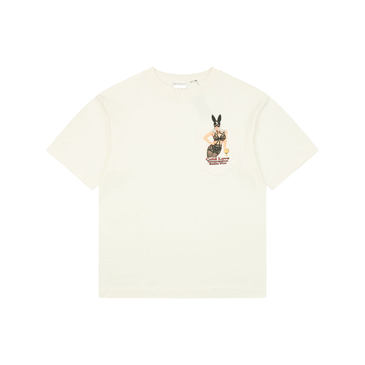 Saint Michael Bunny Girl Printed Short Sleeve Tee