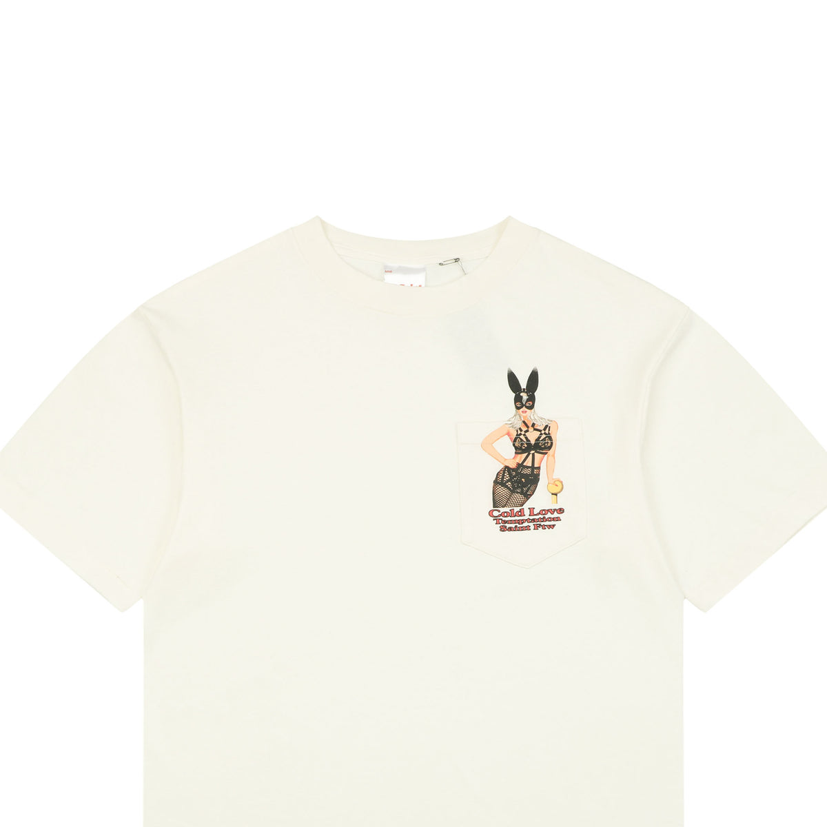 Saint Michael Bunny Girl Printed Short Sleeve Tee
