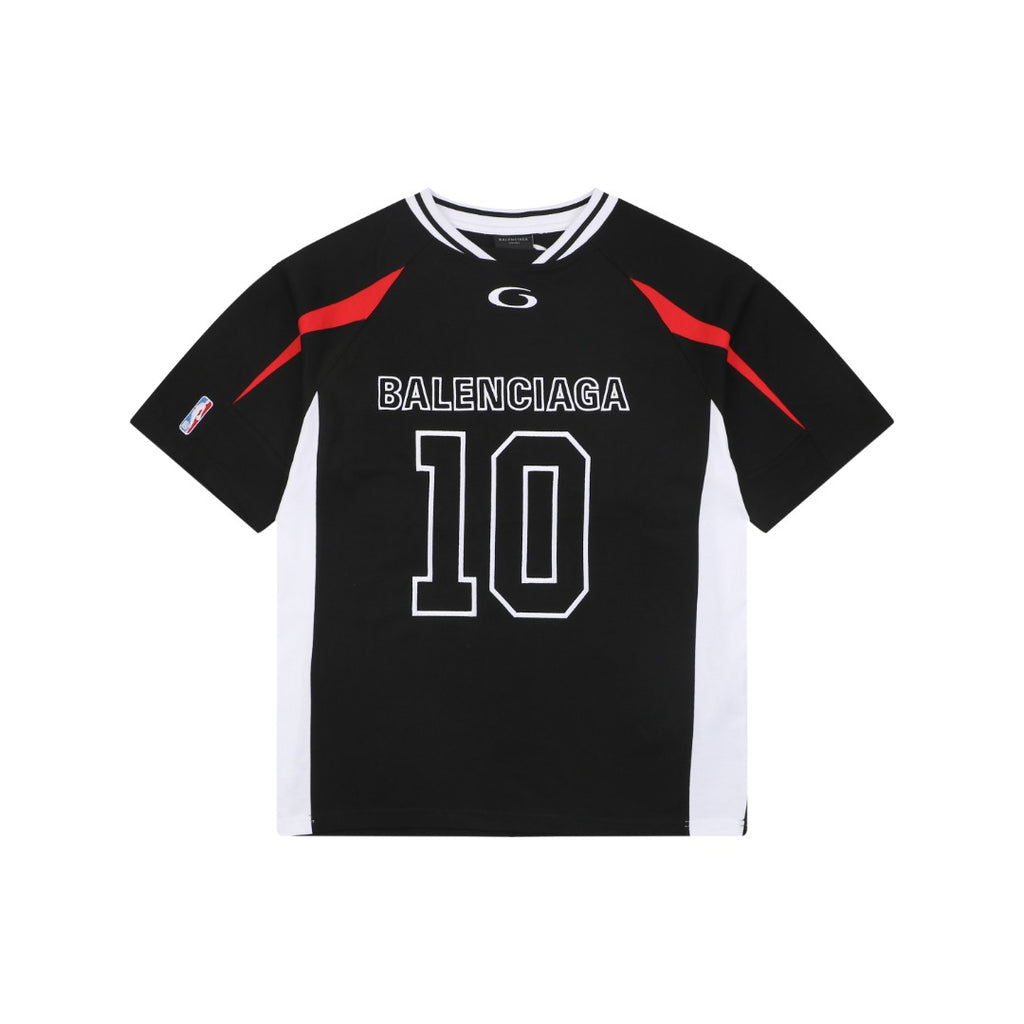 Balenciaga x NBA No.10 Colorblock Short Sleeve Jersey Tee