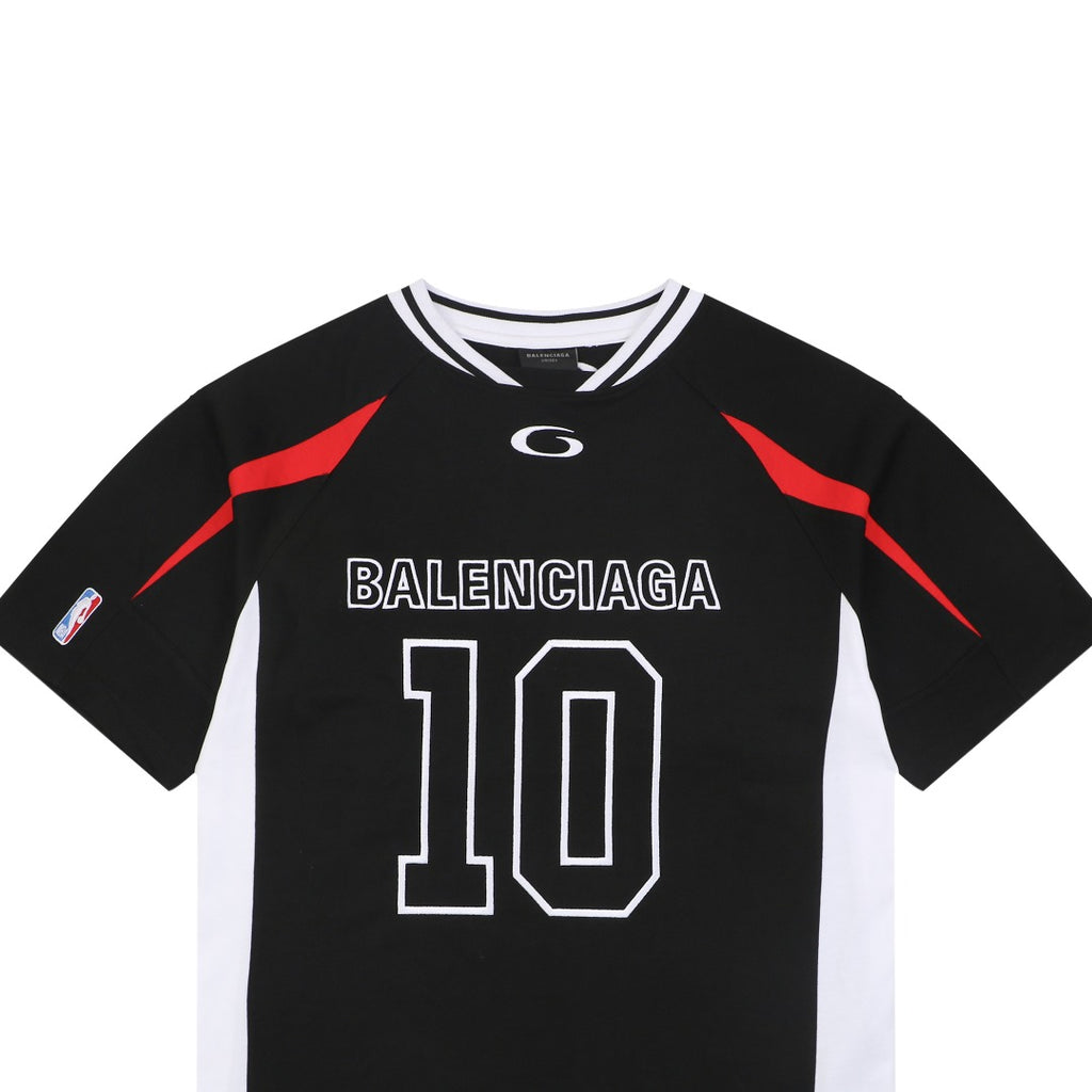 Balenciaga x NBA No.10 Colorblock Short Sleeve Jersey Tee