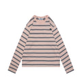 Prada Light Pink Multi-Stripe Pocket Label Long Sleeve Tee