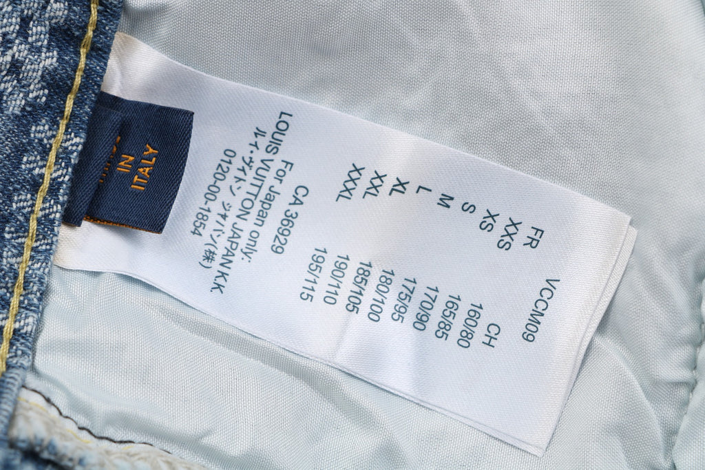 Louis Vuitton Light Blue Damier Checkerboard Denim Shorts