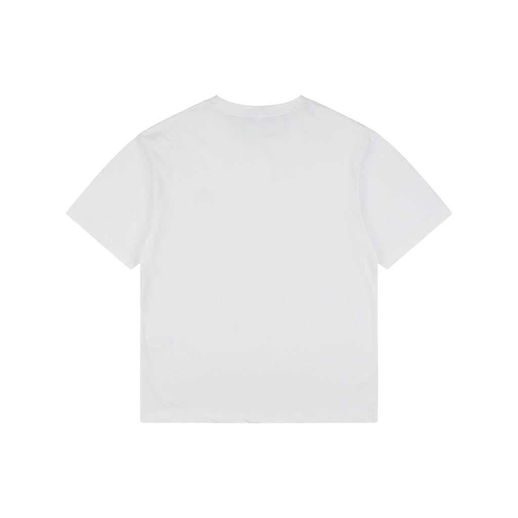 Prada Headphone Graphic Short Sleeve Tee White