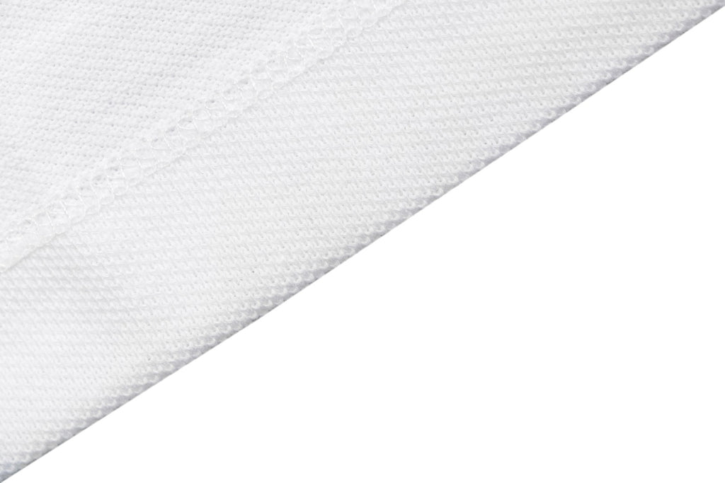 Celine Black Stripe Trim CL Micro Logo Embroidered Polo Short Sleeve Shirt White
