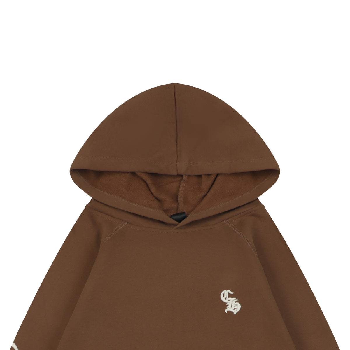 Chrome Hearts Sanskrit Script Sleeve Embroidered Hoodie Brown