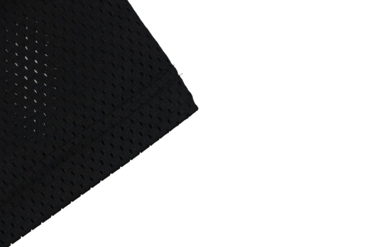 Supreme 94 Sequin Mesh Football Jersey Short Sleeve Tee Black