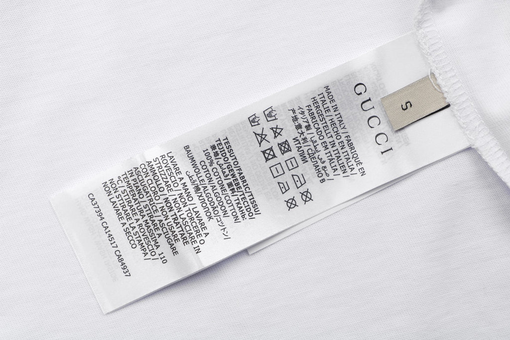 Gucci Shoulder Web Stripe Tape Short Sleeve Tee White