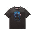 Saint Michael The Matrix Movie Poster Graphic Short Sleeve Tee Washed Black