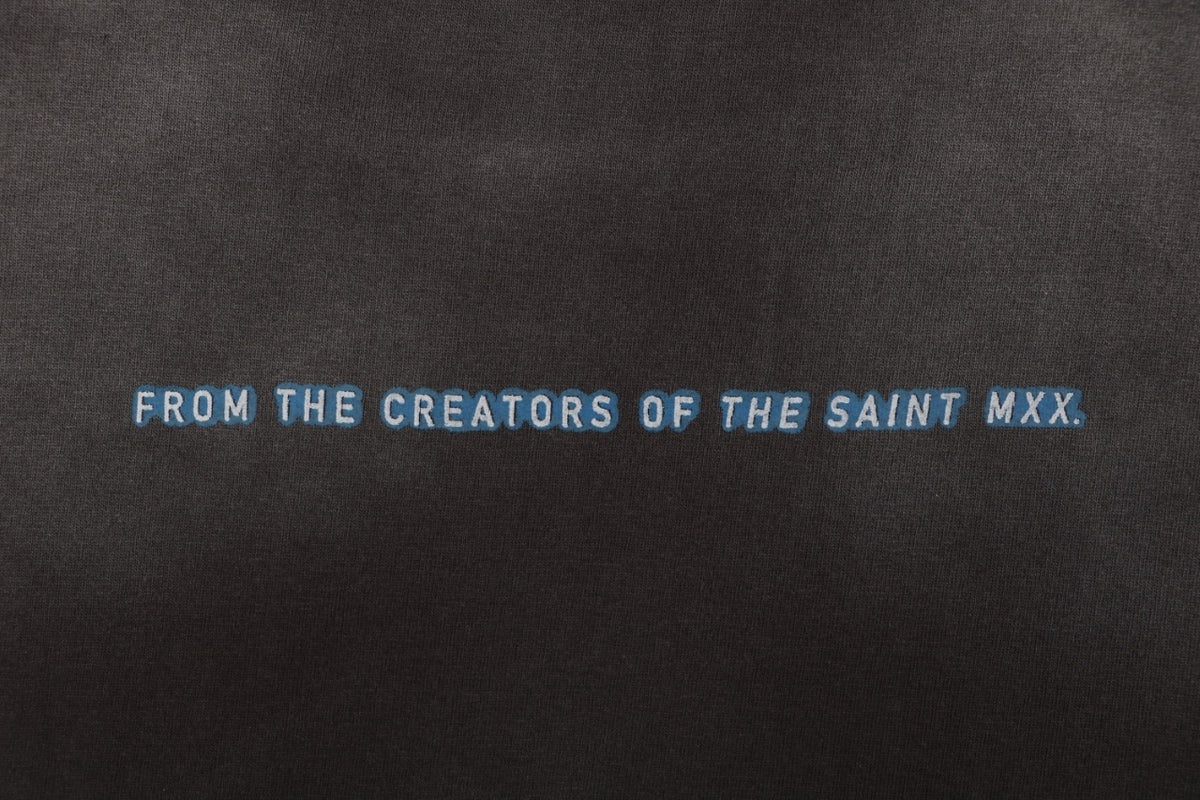 Saint Michael The Matrix Movie Poster Graphic Short Sleeve Tee Washed Black