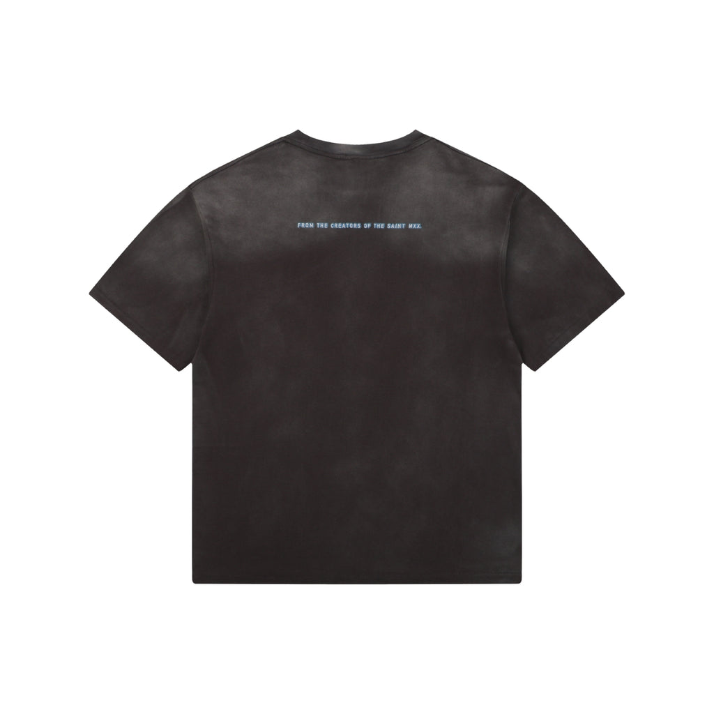 Saint Michael The Matrix Movie Poster Graphic Short Sleeve Tee Washed Black