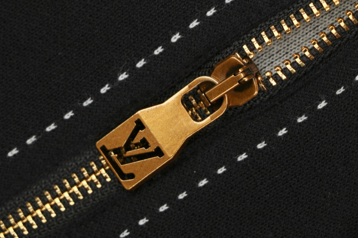Louis Vuitton LV Monogram Intarsia Star Panel Zip-Up Hoodie Black