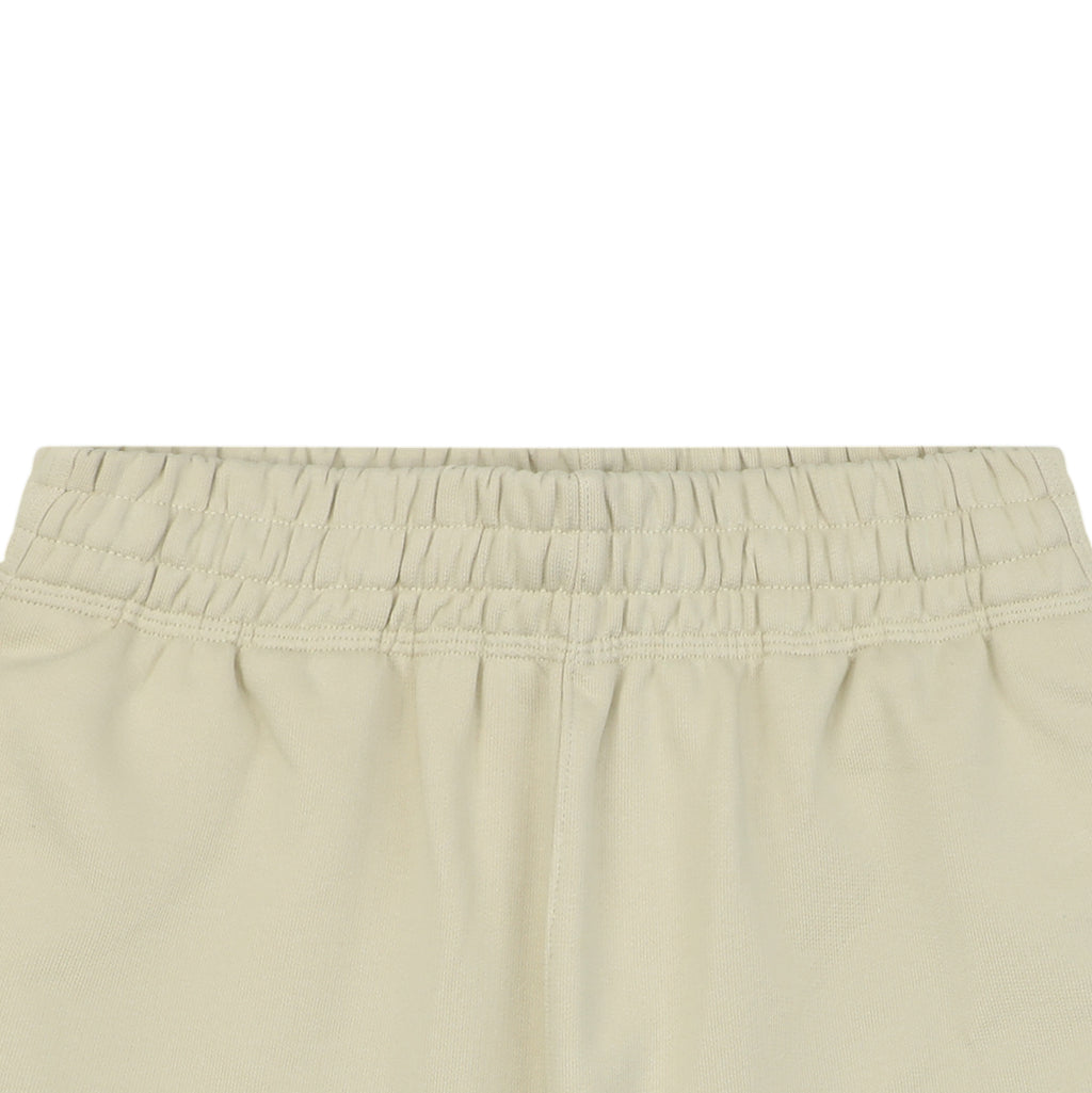 Burberry Equestrian Knight Circular Print Cotton Shorts Stone Beige