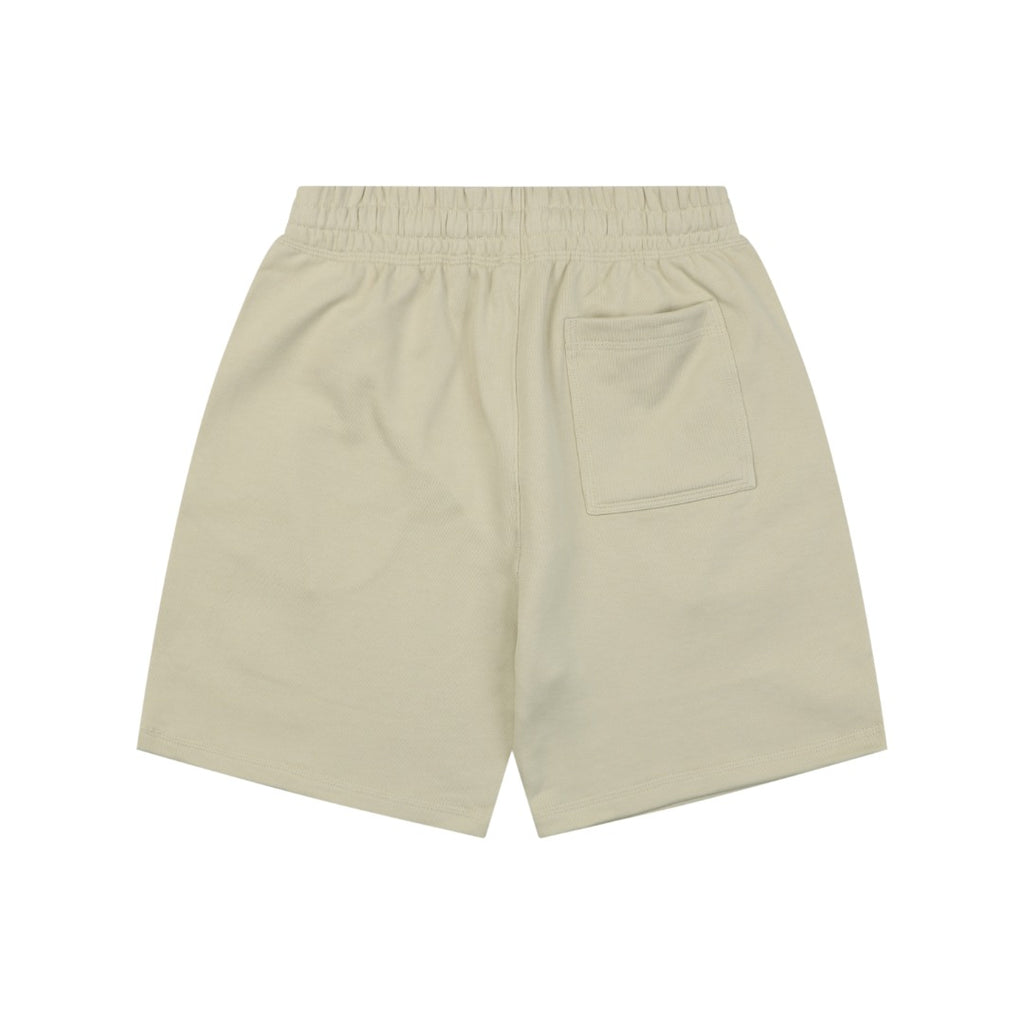 Burberry Equestrian Knight Circular Print Cotton Shorts Stone Beige