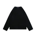 Louis Vuitton Center Monogram Embossed Tonal Long Sleeve Tee Black