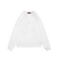 Gucci Center Tonal Interlocking GG Embroidered Long Sleeve Tee White