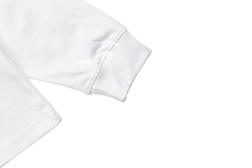 Gucci Center Tonal Interlocking GG Embroidered Long Sleeve Tee White