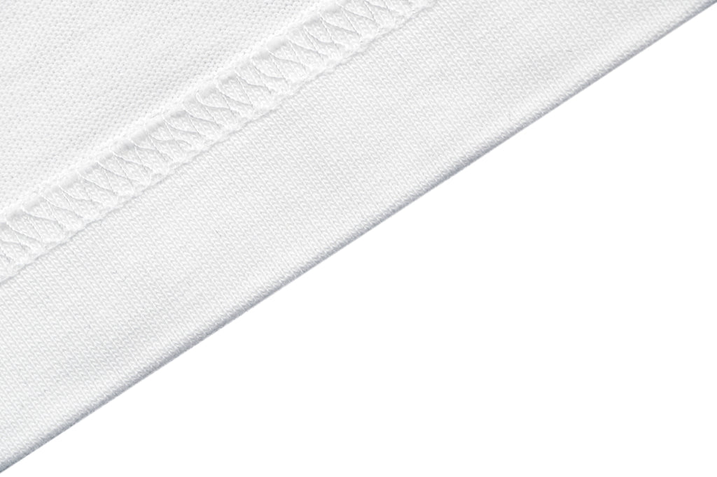 Gucci Center Tonal Interlocking GG Embroidered Long Sleeve Tee White